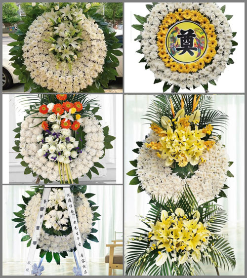 安徽芜湖市南陵县籍山镇古亭村花圈速递